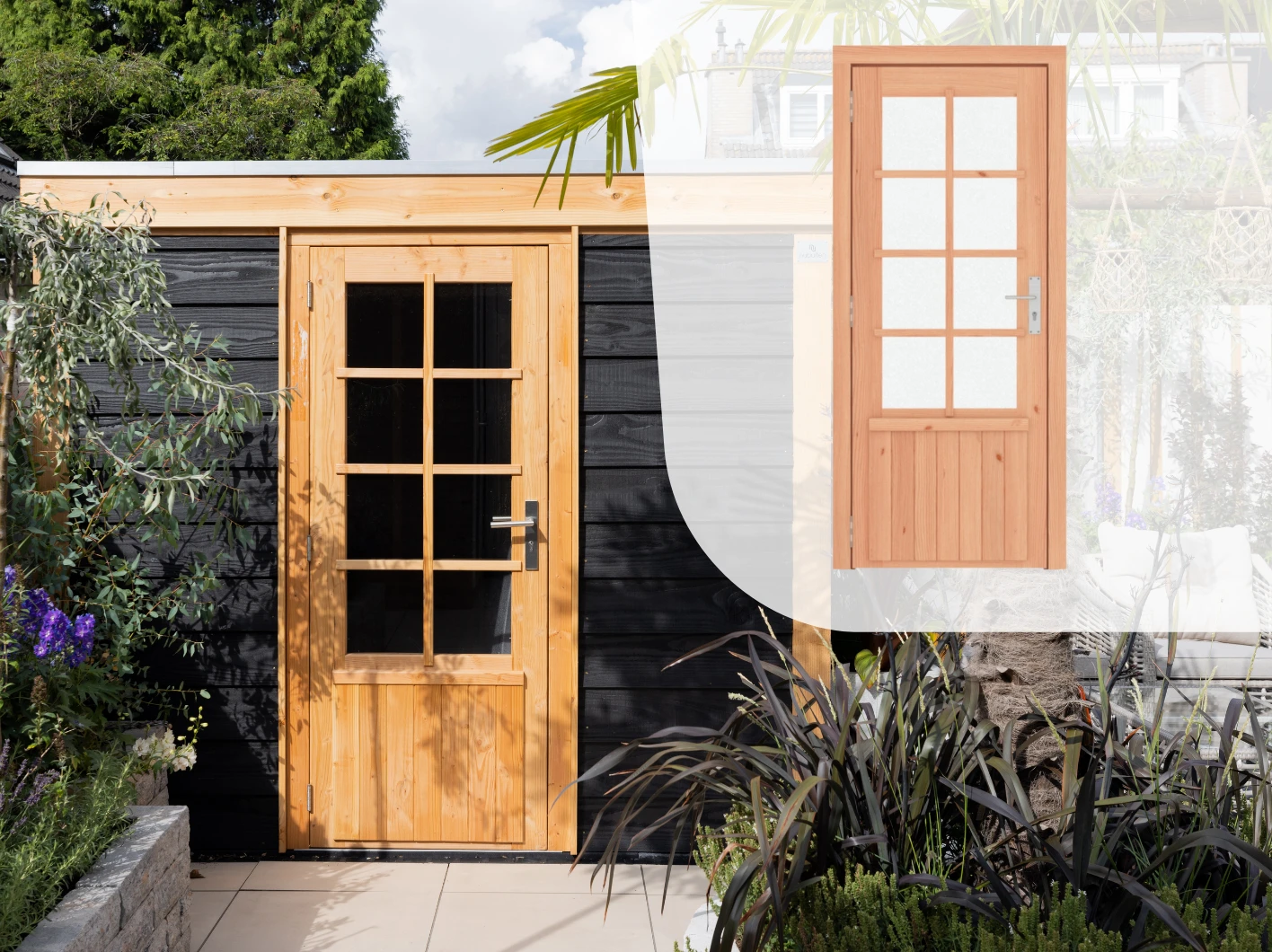 Douglas Enkele Deur 8-Ruits Links Draaiend 91 x 201 cm - Afbeelding 3